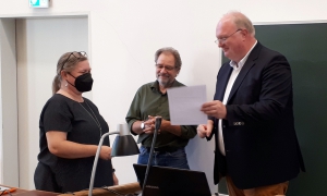 Verleihung des 2. Preises an Dr. Ute Bank